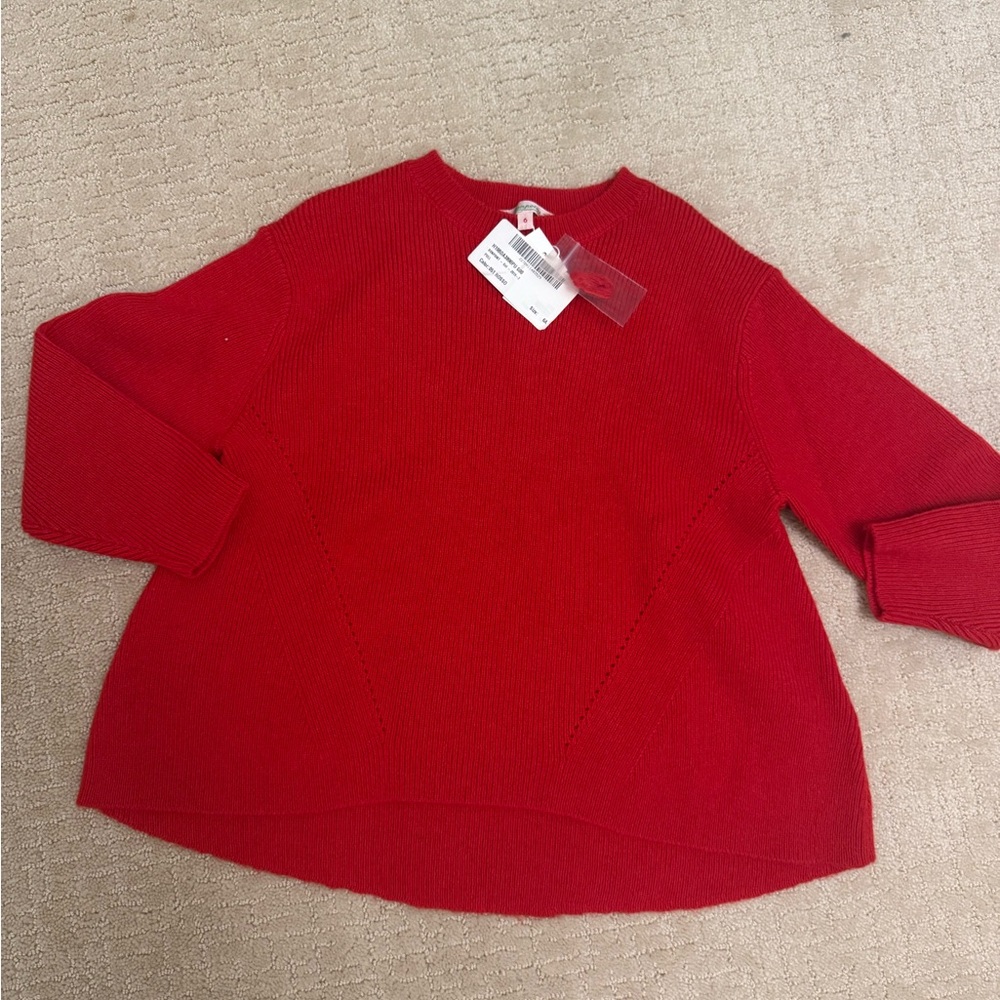 Bonpoint Red Cashmere Sweater in size 6
